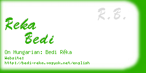 reka bedi business card