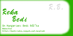 reka bedi business card